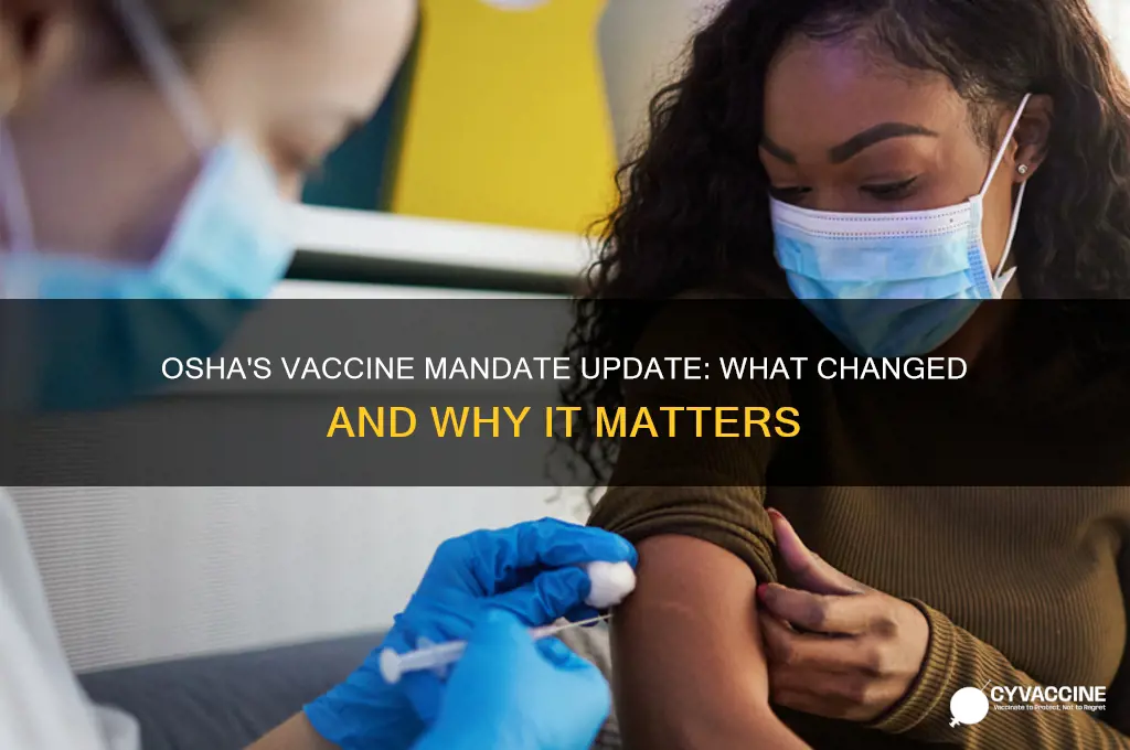 did osha change rules on vaccine