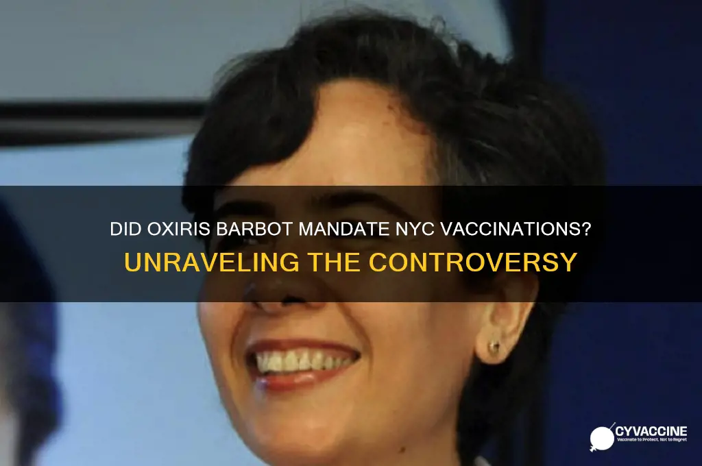 did oxiris barbot demand ny vaccinations