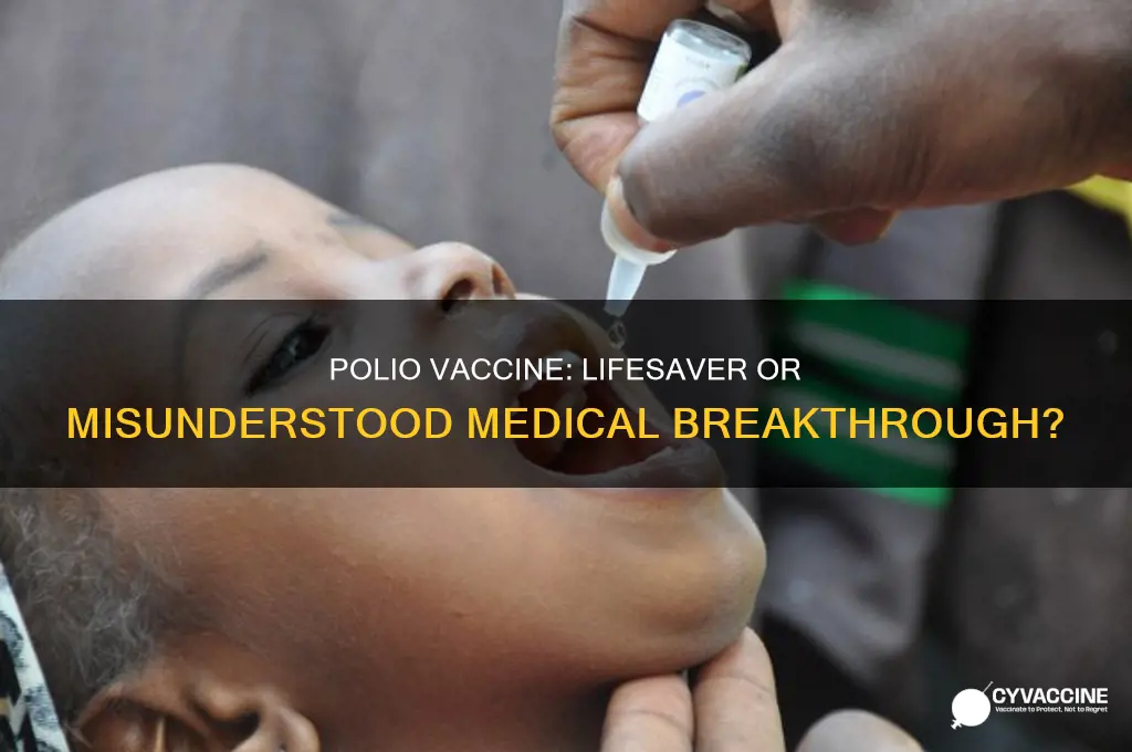 did polio vaccine save lives or