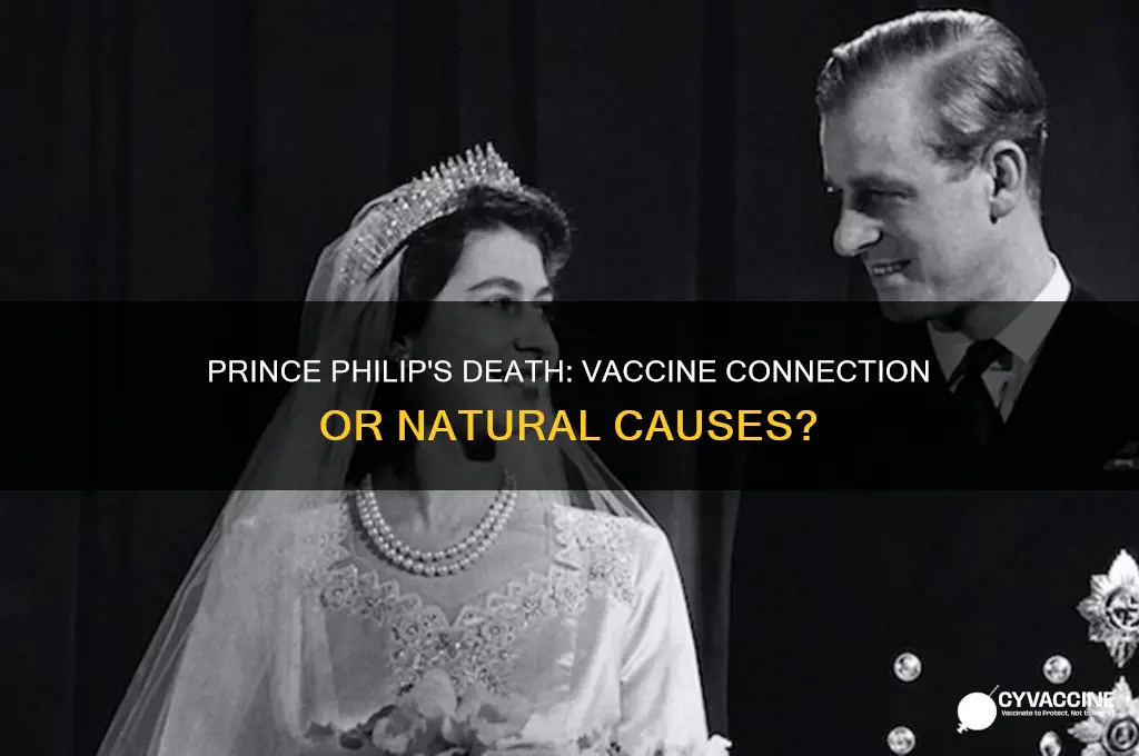 did prince philip die from vaccine