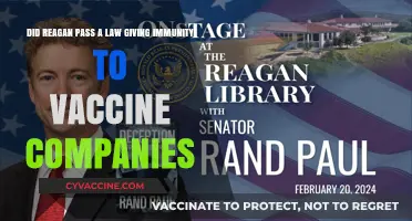 Reagan's Legacy: Vaccine Company Immunity