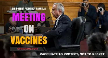 Robert Kennedy's Vaccine Meeting: Cancelled?