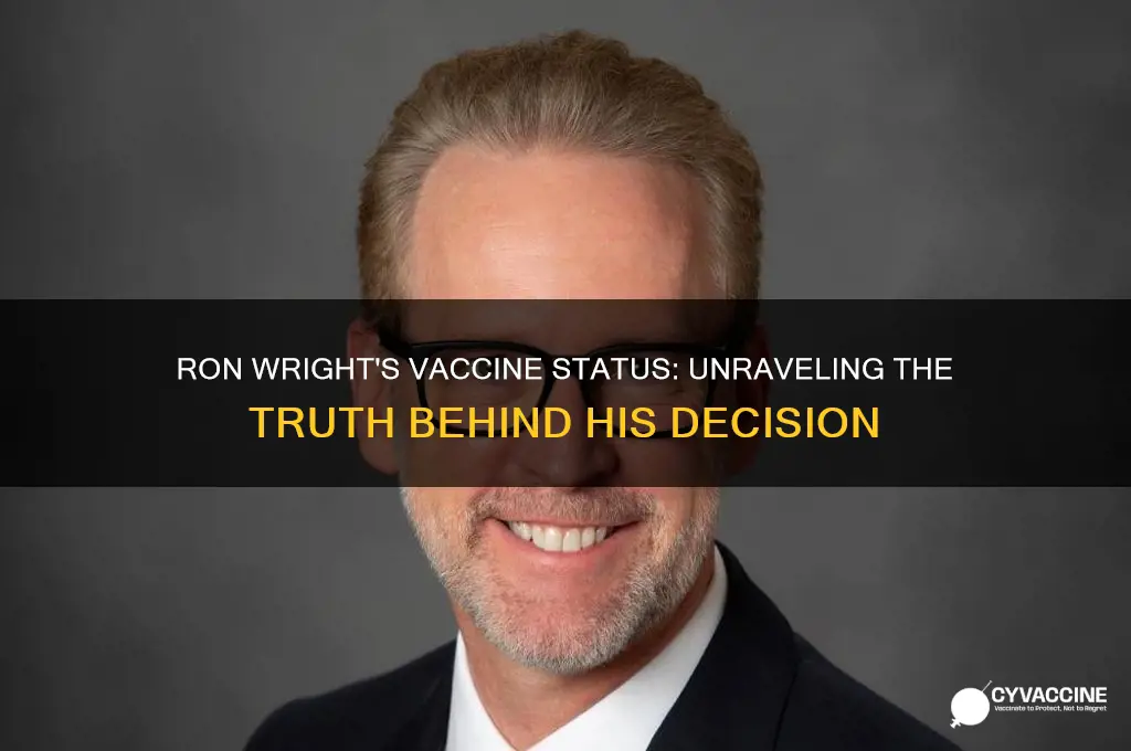 did ron wright have the vaccine