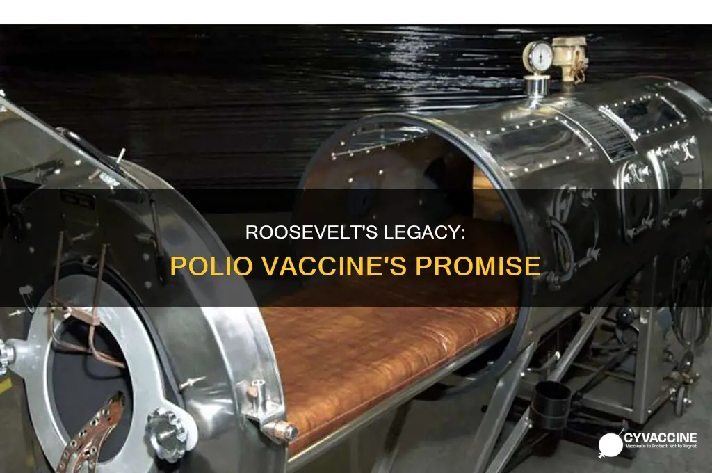 did roosevelt live to see the polio vaccine