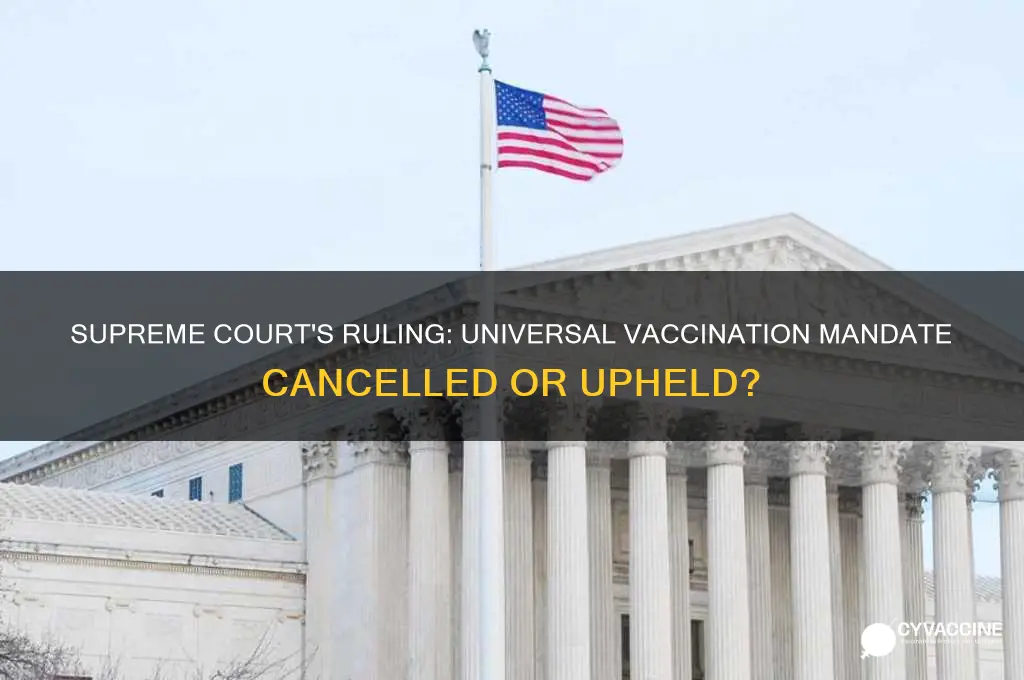 did supreme court cancel universal vaccination
