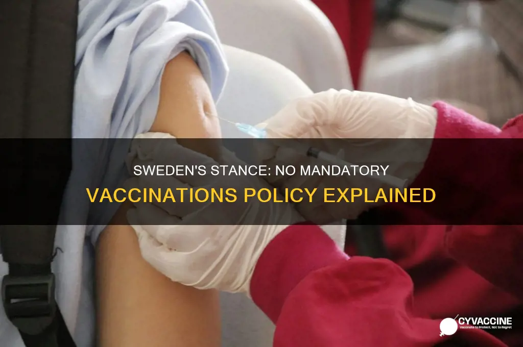 did sweden has banned mandatory vaccinations