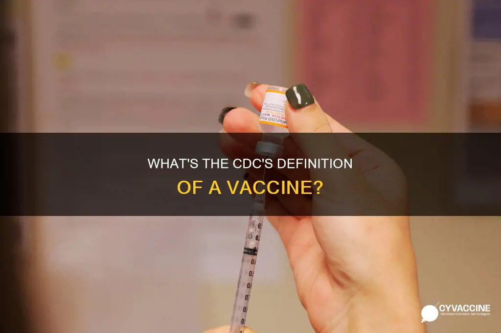 did the cdc change the definition of a vaccine
