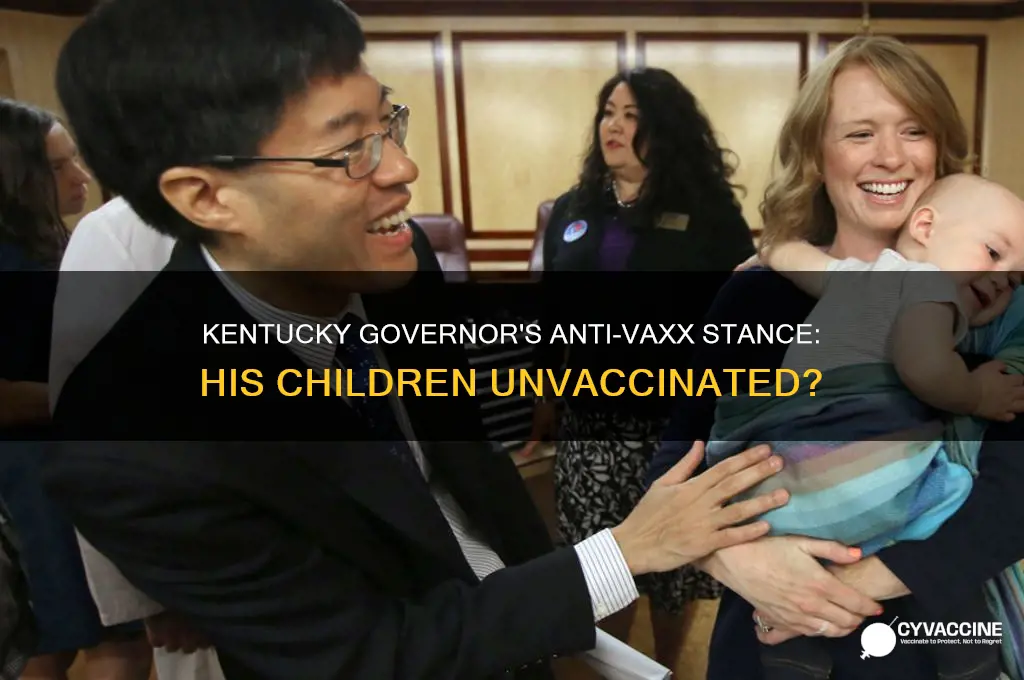 did the governor of kentucky refuse to vaccinate his children