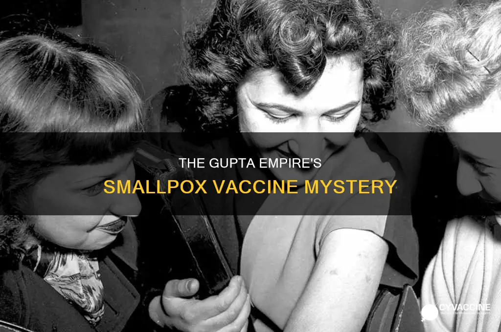 did the gupta empire find a vaccine for smallpox