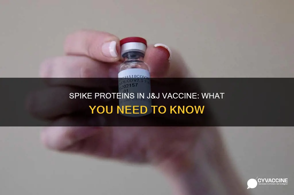 did the j&j vaccine have spike proteins