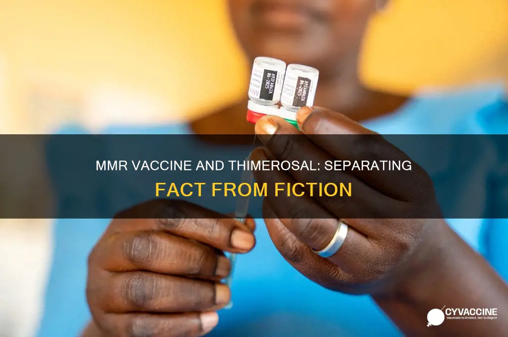 did the mmr vaccine contain thimerosal