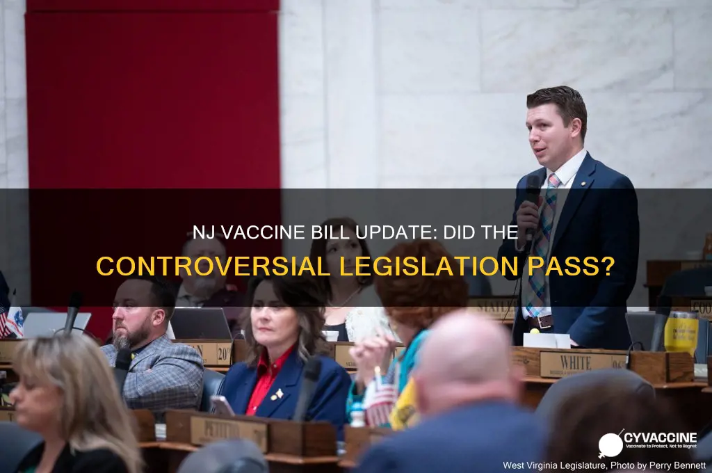did the nj vaccine bill pass