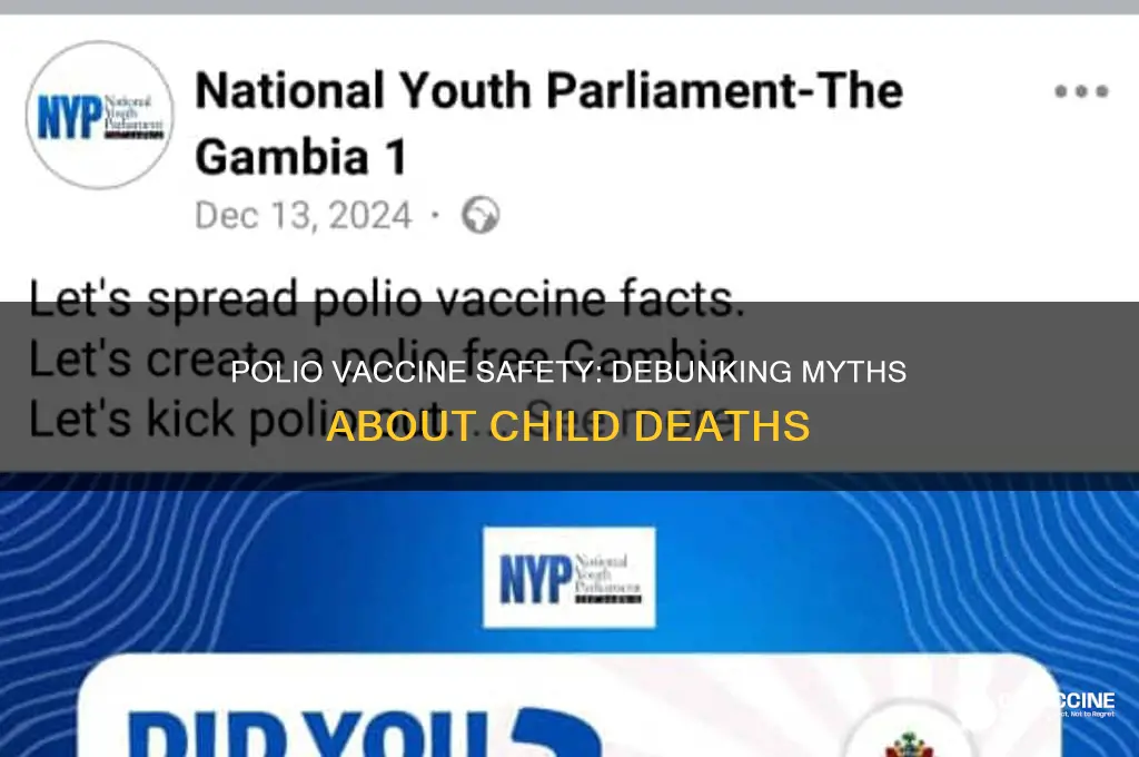 did the polio vaccine kill children