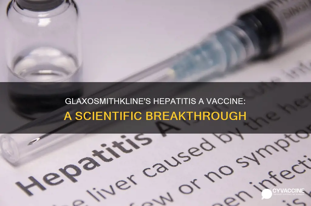 did the scientists at glaxosmithkline develop the hepatitis a vaccine