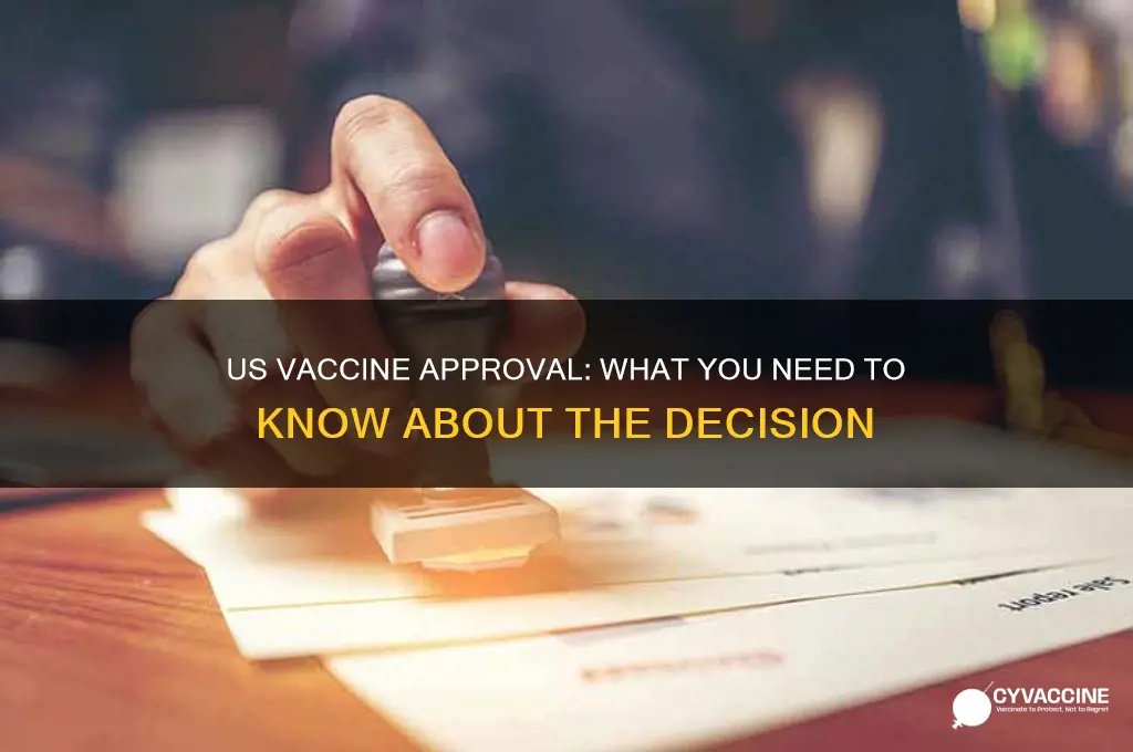 did the us approve the vaccine