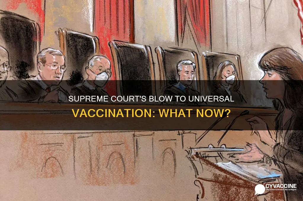 did the us supreme court cancel universal vaccination