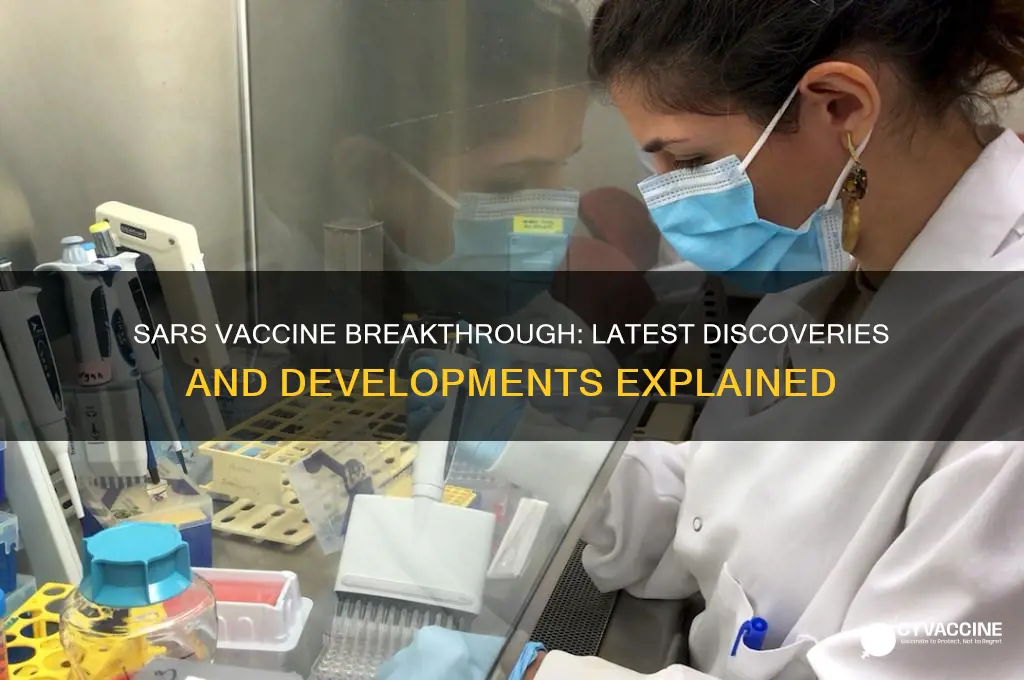 did they find vaccine for sars