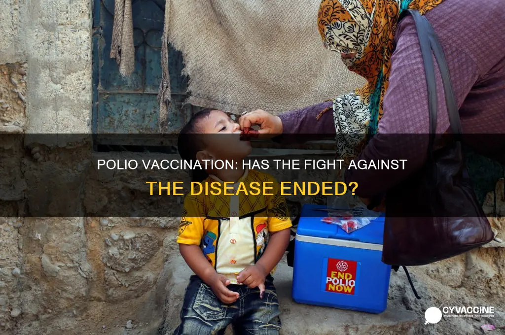 did they stop vaccinating for polio