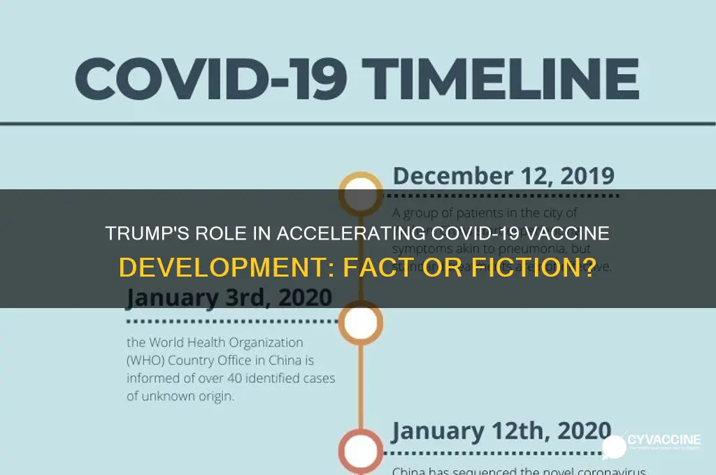 did trump fast track the vaccine