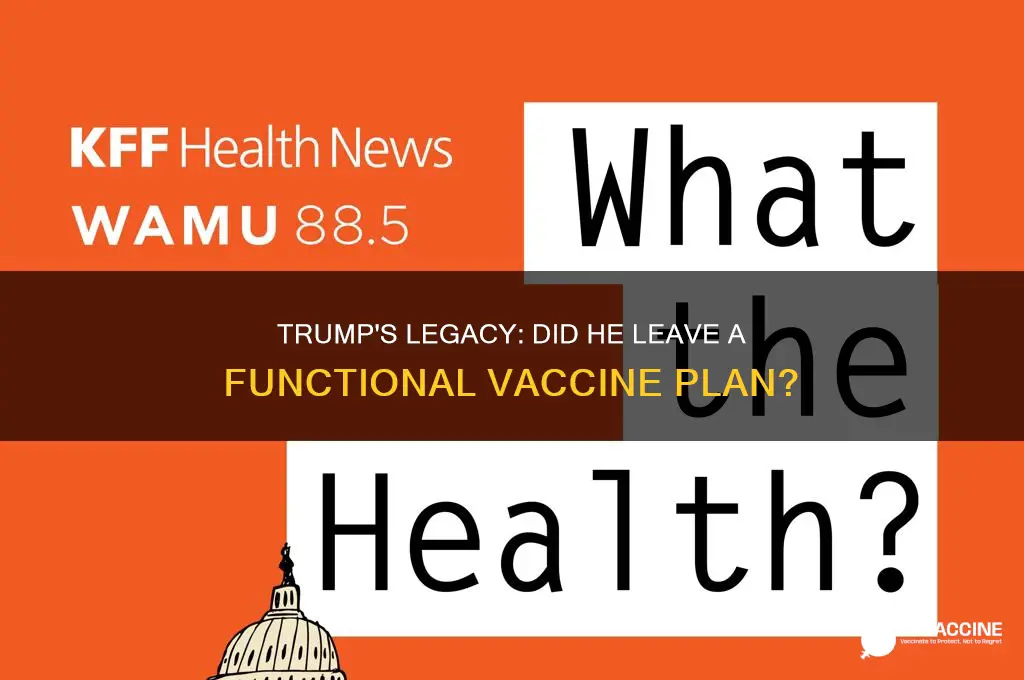 did trump leave a vaccine plan