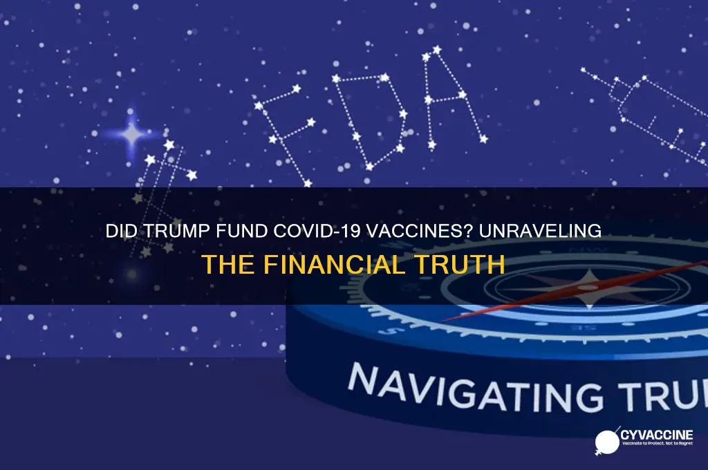 did trump pay for the vaccine