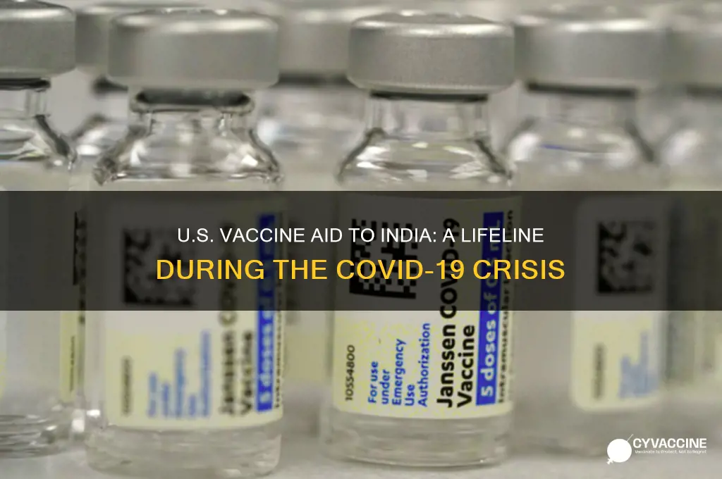 did us send vaccine to india
