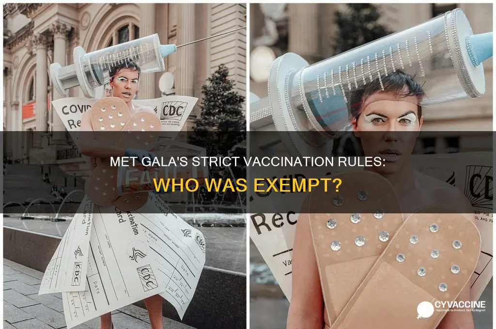 did you have to be vaccinated for the met gala