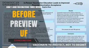 Vaccinations: Missed Deadline, Now What?