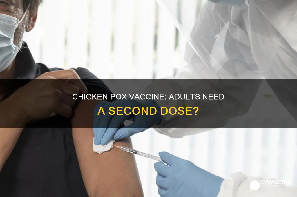 do adults have to retake chiken pox vaccine