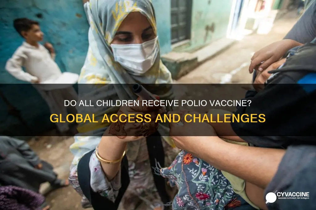 do all children receive polio vaccine