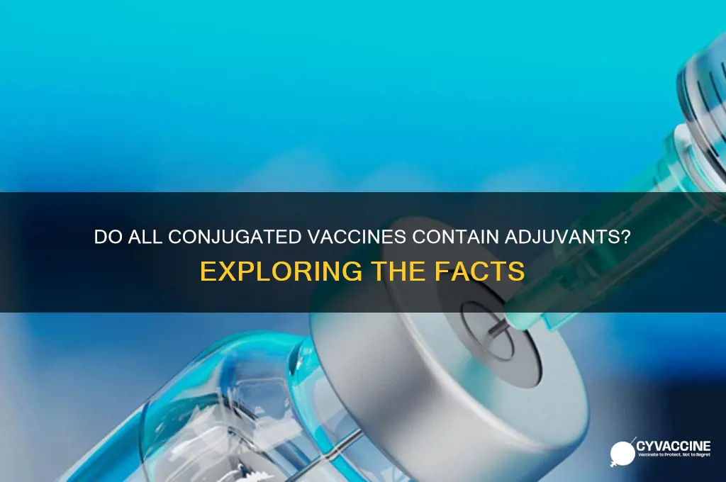 do all conjugated vaccines contain adjuvants