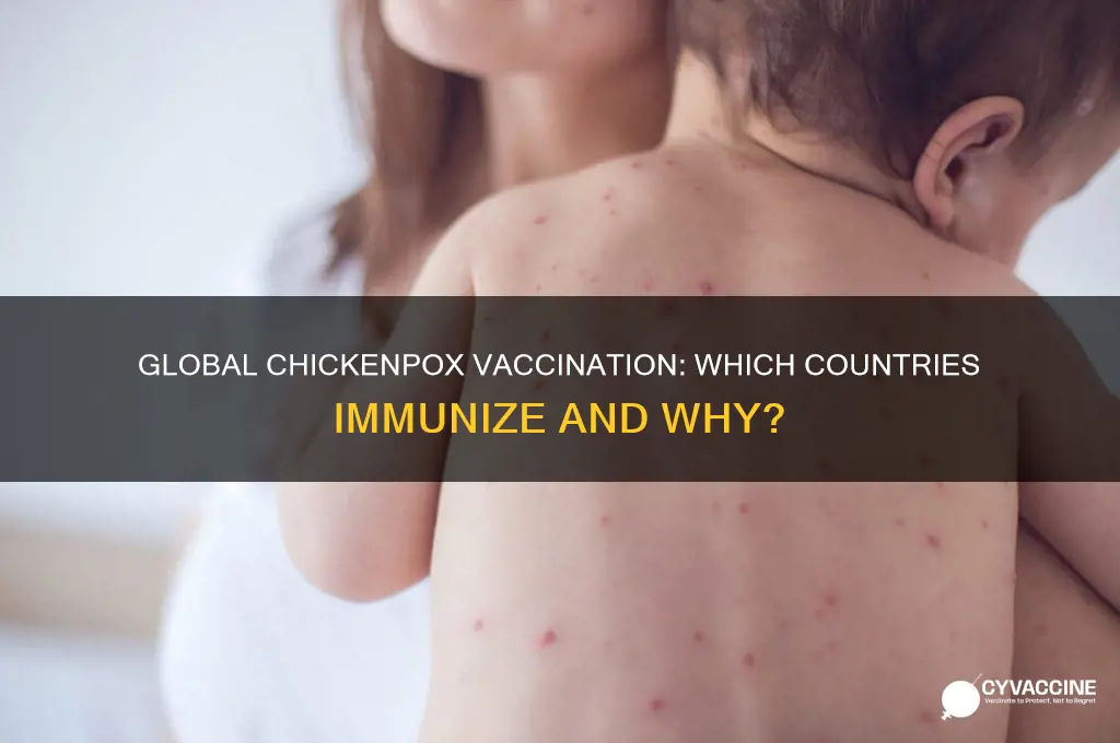 do all countries vaccinate for chickenpox