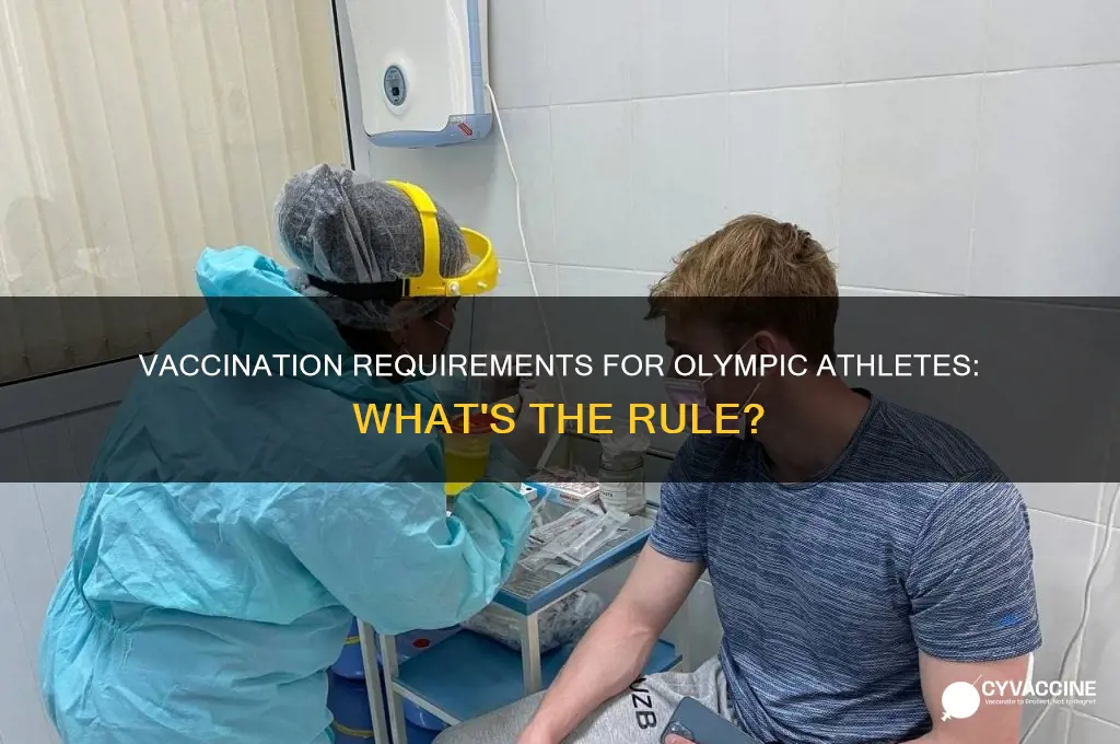 do all olympic athletes have to be vaccinated