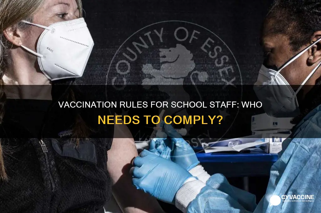 do all school employees have to be vaccinated