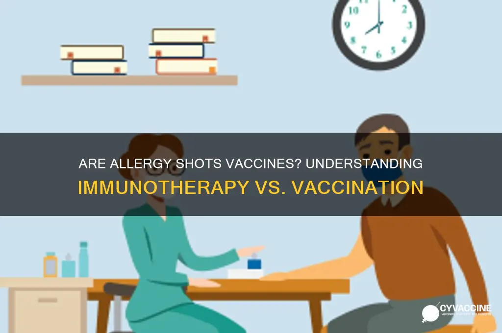 do allergy shots count as vaccines