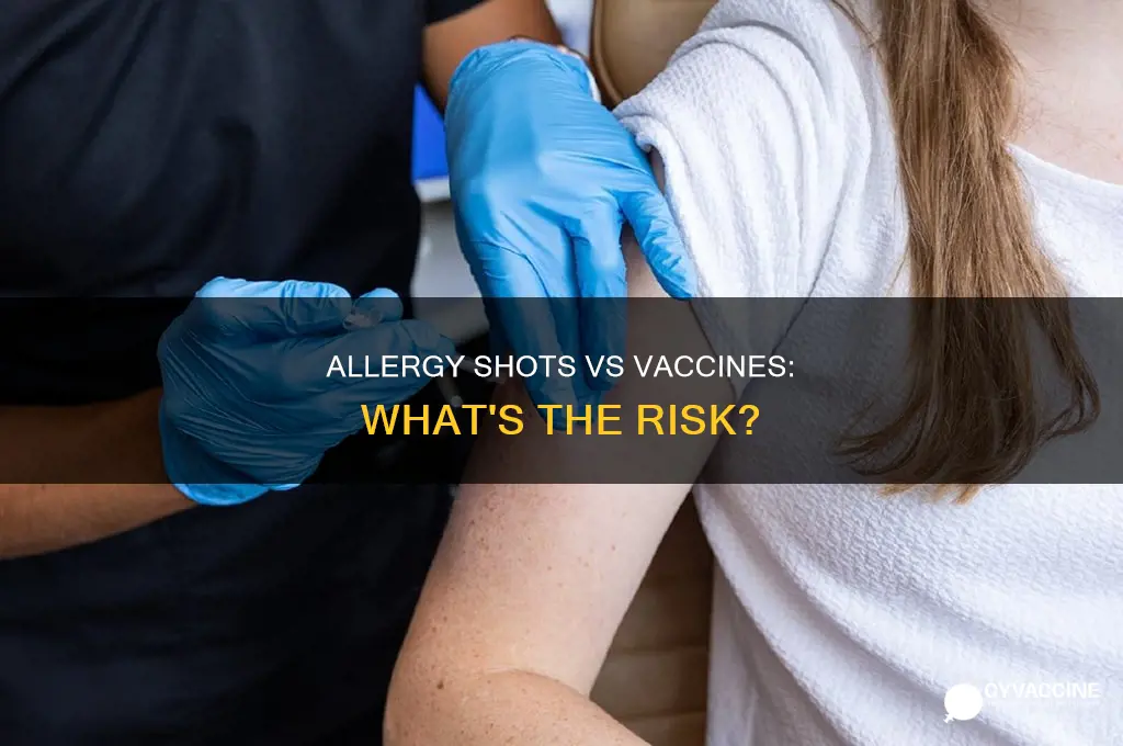 do allergy shots have the same risk as vaccines