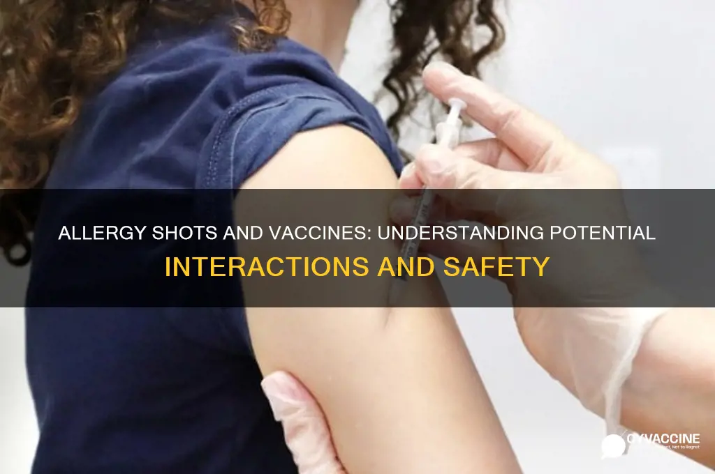 do allergy shots interfere with vaccines