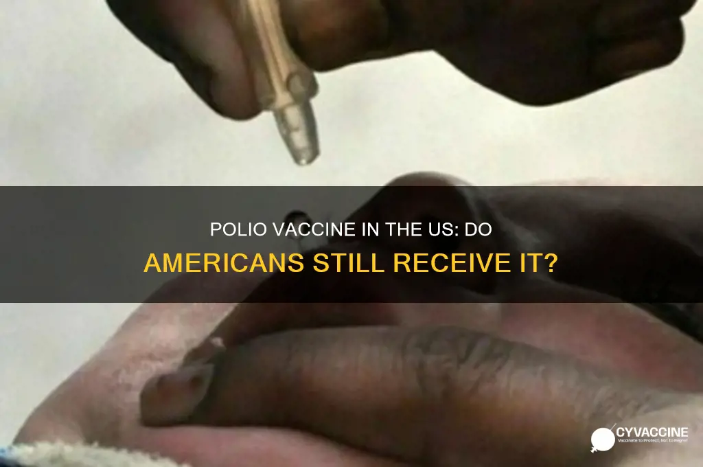 do americans receive the polio vaccine