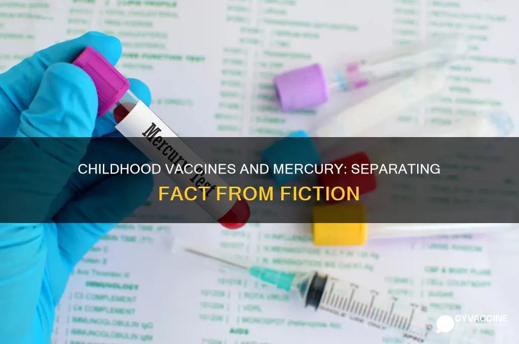do any childhood vaccines contain mercury