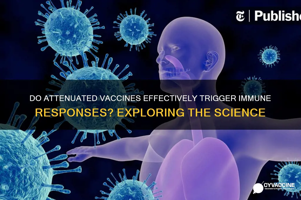 do attenuated vaccine illicit immune response