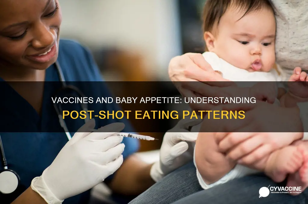 do babies eat less after vaccines