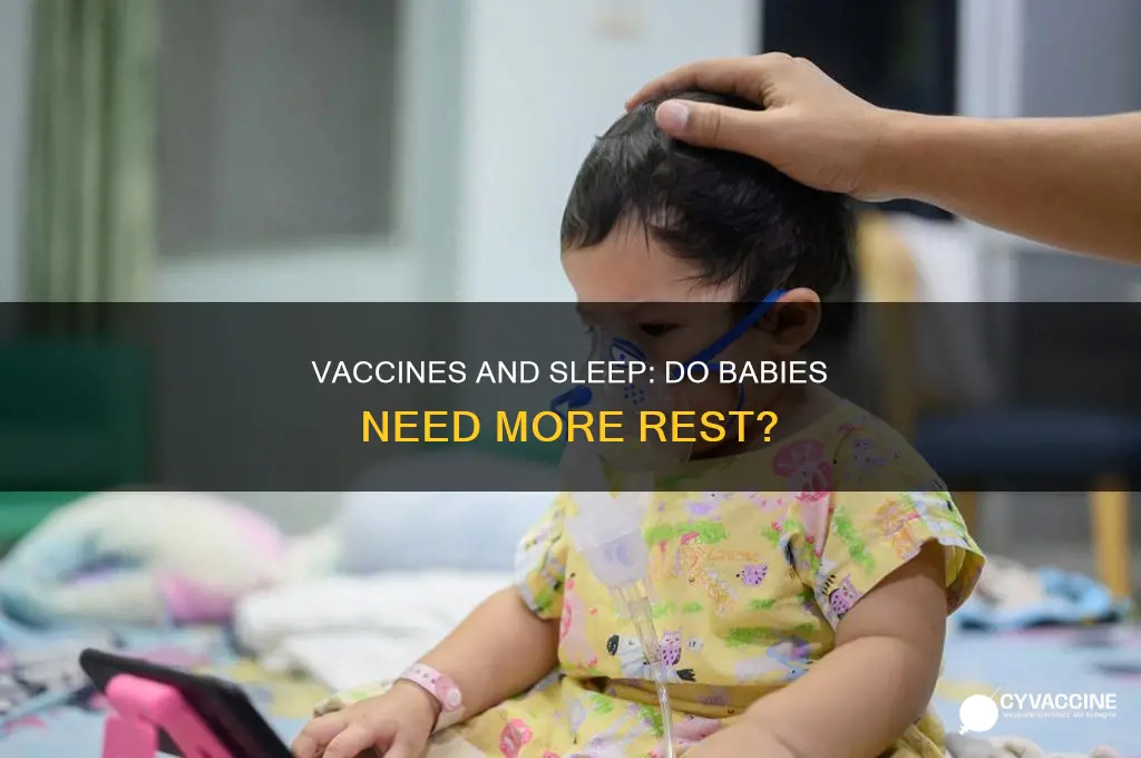 do babies sleep more the day after vaccines