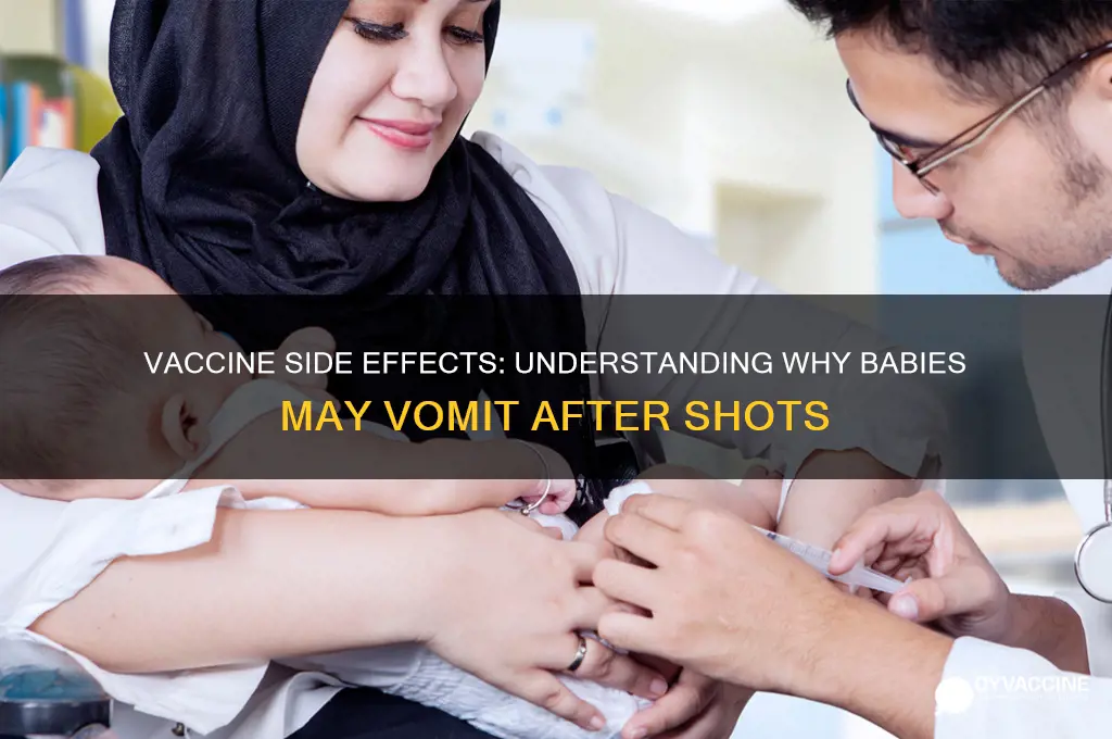do babies throw up after vaccines