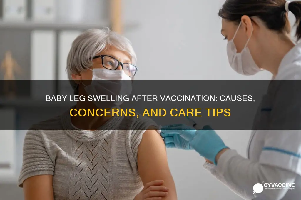 do baby leg swelling after vaccination