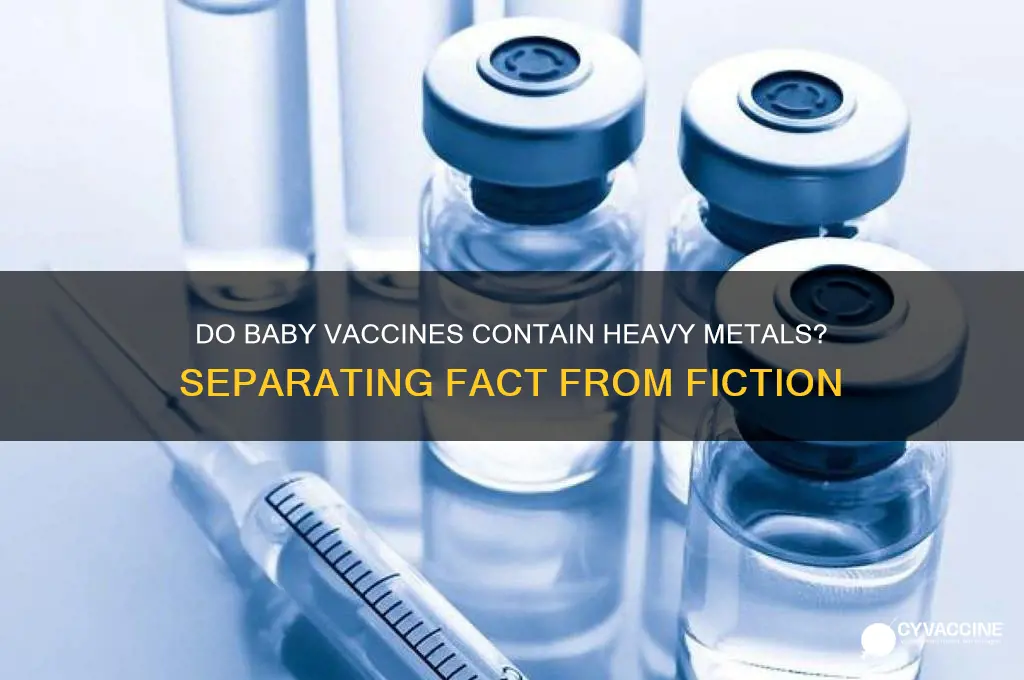 do baby vaccines have heavy metals