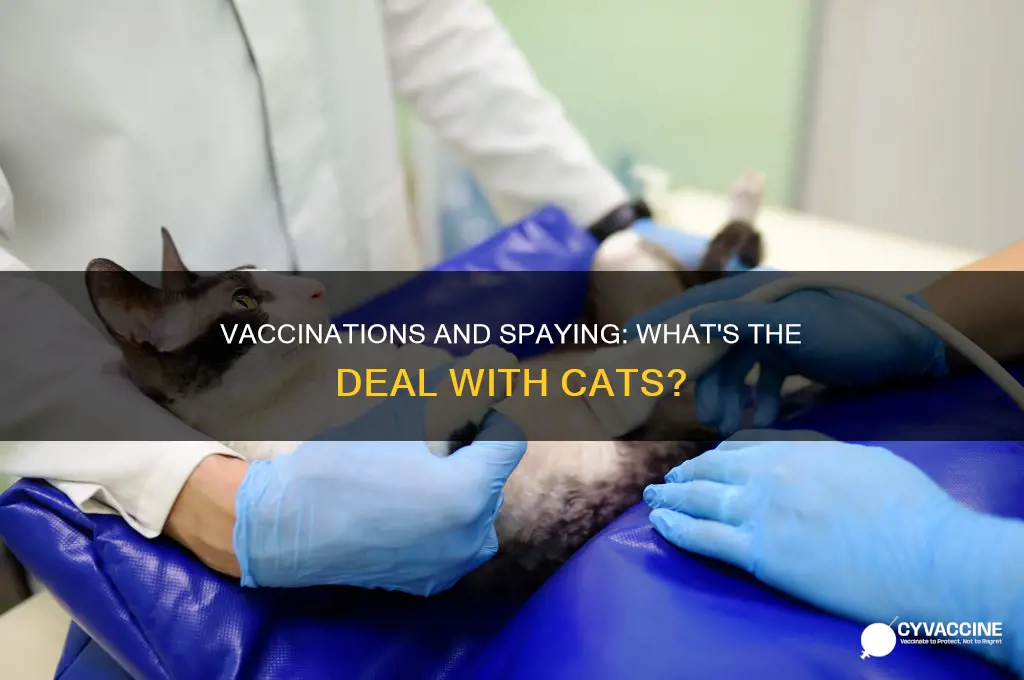 do cats have to be vaccinated before being spayed