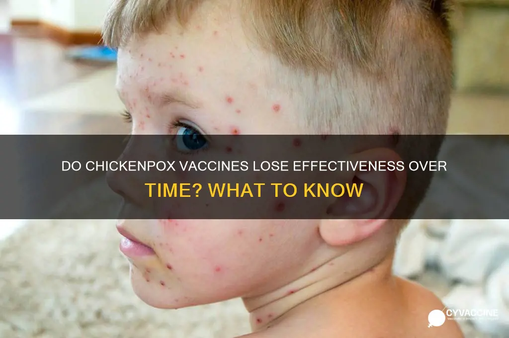 do chicken pox vaccines wear off