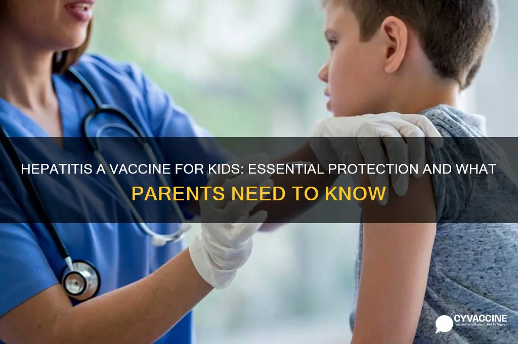 do children have hepatitis a vaccine