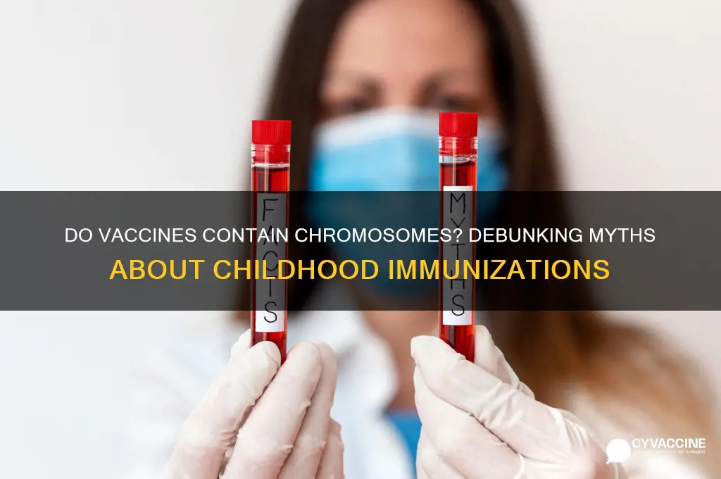 do children receive chromosome in vaccine