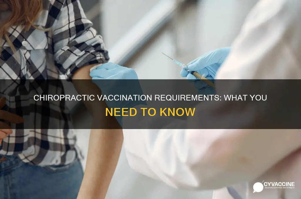 do chiropractors have to be vaccinated
